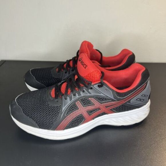 Asics Other - Asics Mens Size 8.5 Jolt 2 Running Shoes 1011A167 Red/Black Lace Up Sneakers